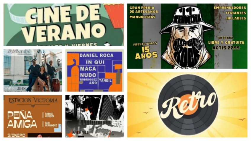 La agenda del primer fin de semana del año